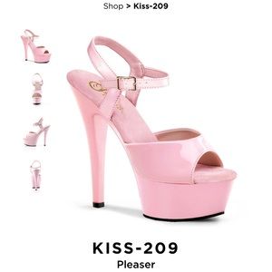 Pleaser Comfort Platforms with Ankle Strap